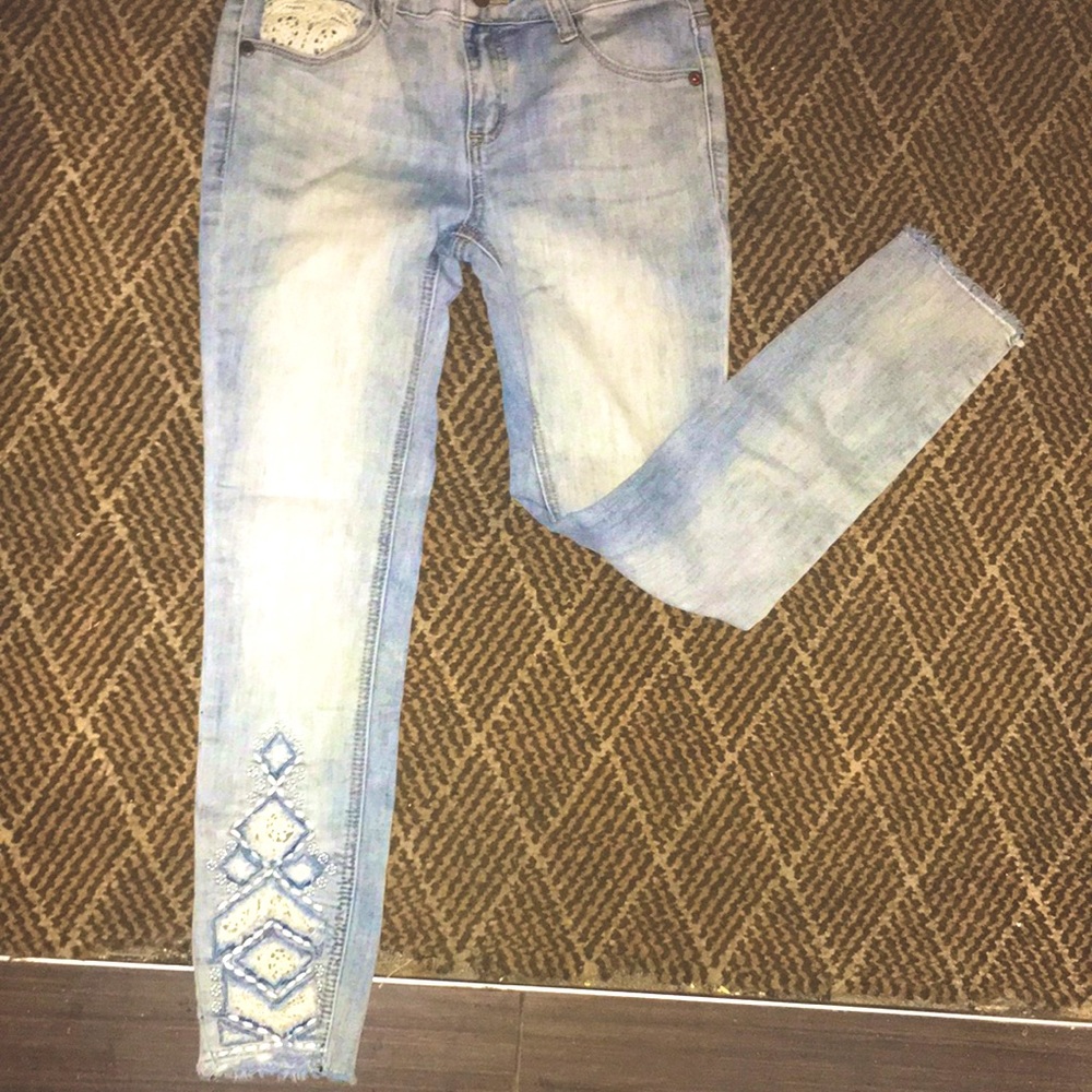 Girls True Craft crop jeans